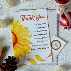 BlinkWishes Thank You Card, Thank You Greeting Cards with Envelope and Seal for Nurses Day, Admin Professional Day, Teacher Appreciation, Boss's Day, and all occasions