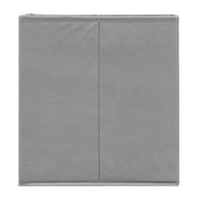 Fabric Collapsible Storage Bins, 10.5 x 11 x 10.5 inches, Pack of 2, (Gray)