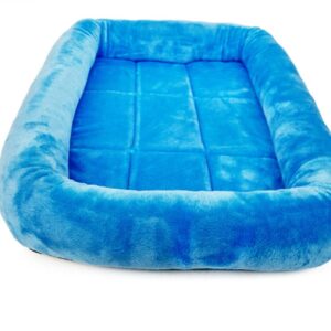 Generic Dog Bed Calming Dog Beds for Small Dogs My Past Orders Square Cat Beds for Indoor Cats Washable Cat Bed Self Warming Warm Soft Anti Anxiety Cat Bed Donut Cuddler Dog Bed Dog Beds, Blue