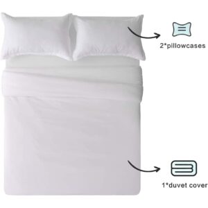 Bedding Sets Comforter Cover Bed Set 3 Piece Lightweigh Soft Quilt Cover Includes 1 Duvet Cover & 2 Pillowcases (Twin)