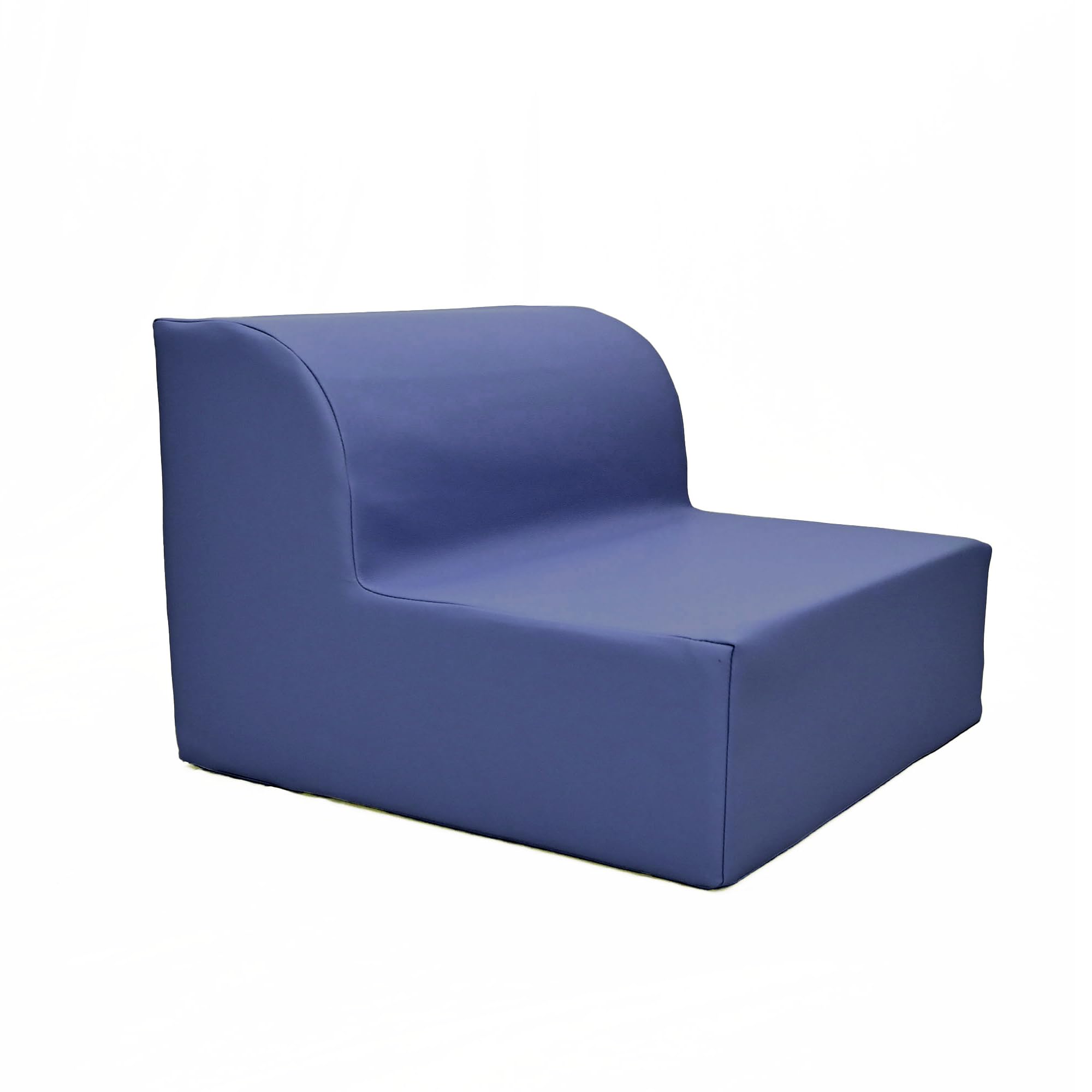 Children's Factory Library Lounger, Flexible Seating Classroom Furniture, Comfy Kids Chairs, Navy, Single Lounger