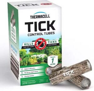 tick tubes for yards 24-pack - outdoor tick control for yards | safe effective tick prevention | easy-to-use | no spray or mess cover 1/4 acre | protects dogs cats pets & family | natural pest control