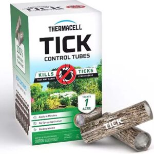 Tick Tubes For Yards 24-Pack - Outdoor Tick Control for Yards | Safe Effective Tick Prevention | Easy-to-Use | No Spray or Mess Cover 1/4 Acre | Protects Dogs Cats Pets & Family | Natural Pest Control