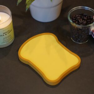 Silicone Spoon Rest for Stove Top, Cute Bread Shape Spoon Holder, Spoon Rest for Kitchen Counter, Coffee Spoon Rest, Cooking Utensil Rest for Spoons, Ladle, Spatula, Farmhouse Kitchen Decor, 1 PC.