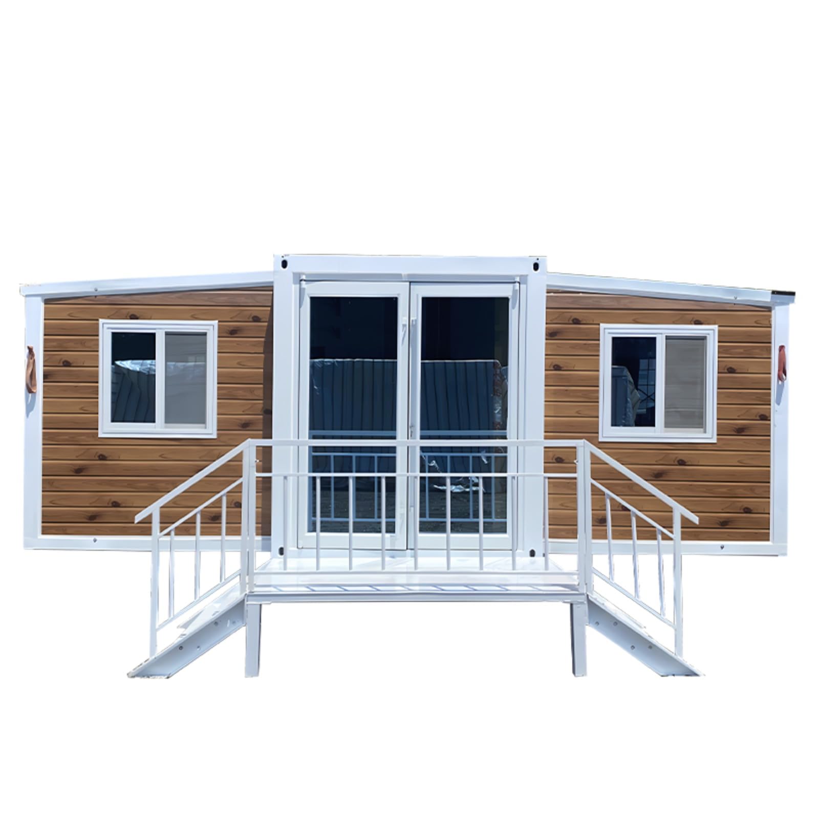 Customizable Foldable Prefab House - Expandable Tiny Home for Adults | Portable Mobile Home with 1-3 Rooms, Kitchen & Bathroom | Ideal for Small Families, Storage and Garden