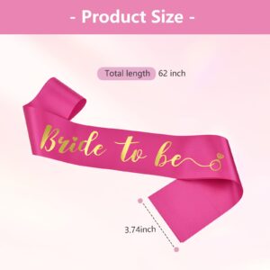 Bride to Be Sash for Bridal Shower Hot Pink Bachelorette Sash for Bachelorette Party Wedding Engagement Party Favors Decoration