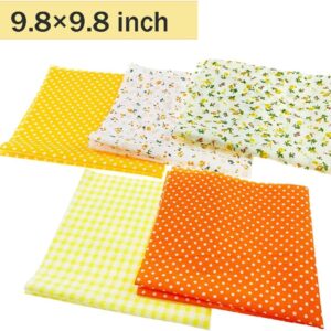 56 Pieces 9.8" x 9.8" Cotton Fabric Fat Quarters Fabric Bundles,Pre-Cut Floral Print Quilting Squares Fabric for DIY Sewing Scrapbooking Crafting Artcraft