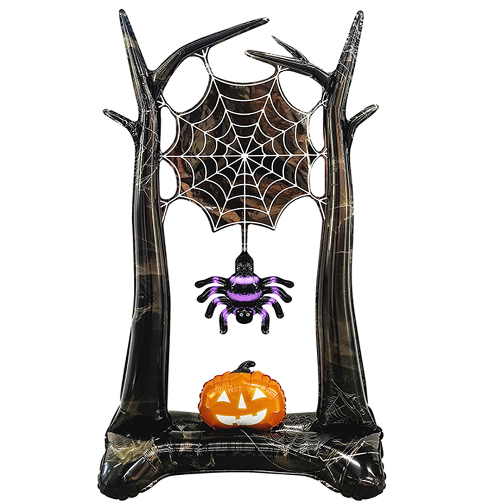 42" 4D Foil Halloween Balloons with Spider Pumpkin Tree Standable Style,Halloween Decorations Halloween Party Supplies