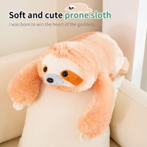 EJK Cute Sloth Plush Toy, Sloth Plush Animal Pillow, Sloth Plush Pillow, Plush Doll, Birthday, Christmas, Children's Gift, Room Decoration (50CM=19.6IN)