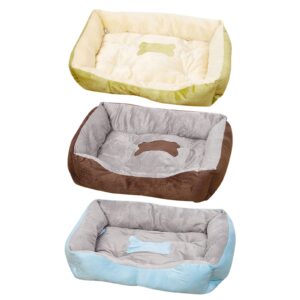 Dog Bed Calming Dog Bed Small Warehouse Clearance Square Cat Beds for Indoor Cats Washable Self Warming Cat Bed for Outside Faux Fur Ultra Soft Anti Anxiety Cat Bed Cat Cuddler Dog Bed