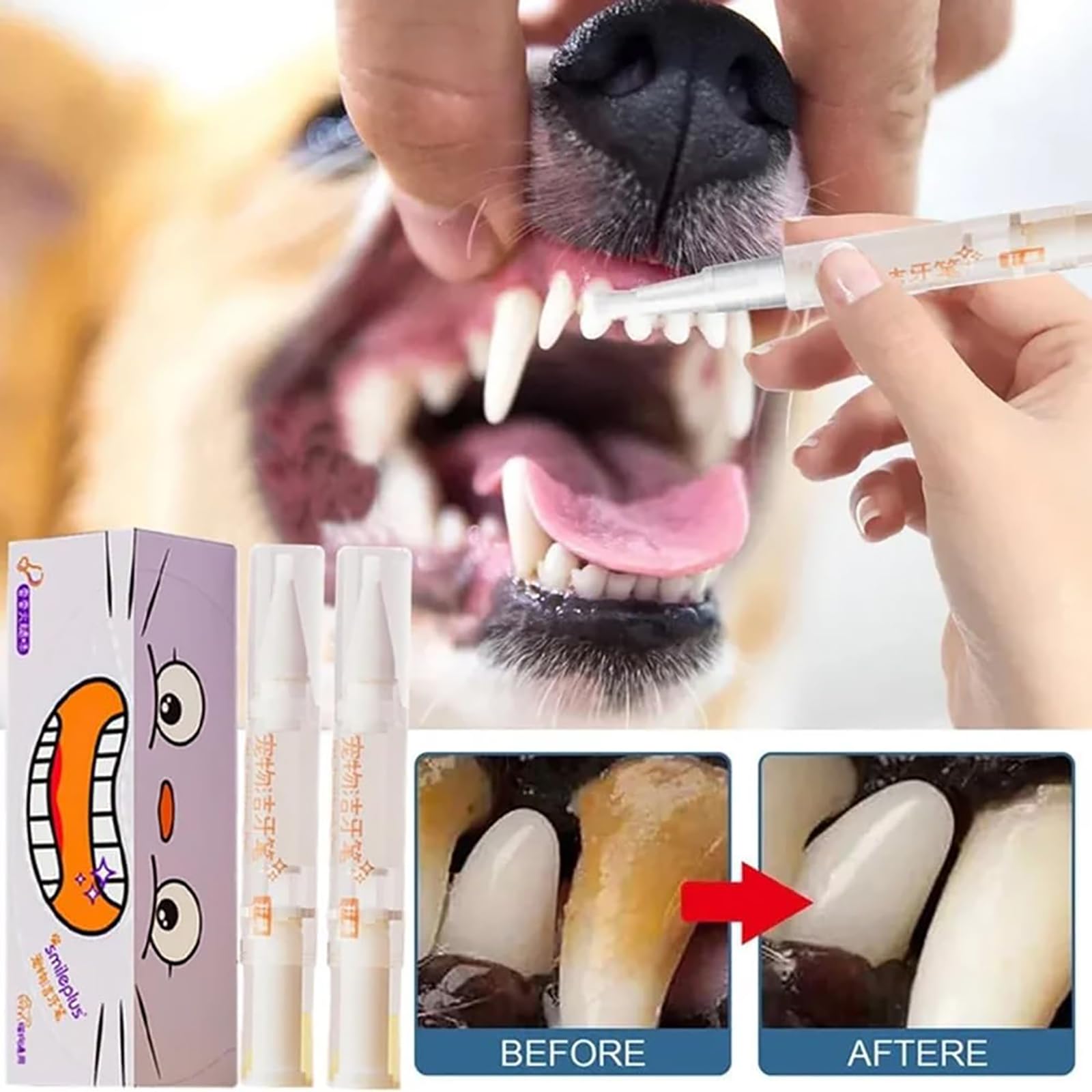 uojpt Doggocomfy Pet Toothbrush Pen, Doggo Comfy Toothbrush, Pet Toothbrush Pen, Toothbrush Pen for Dogs, Pet Teeth Cleaning, Pet Dog/Cat Teeth Cleaning Pen