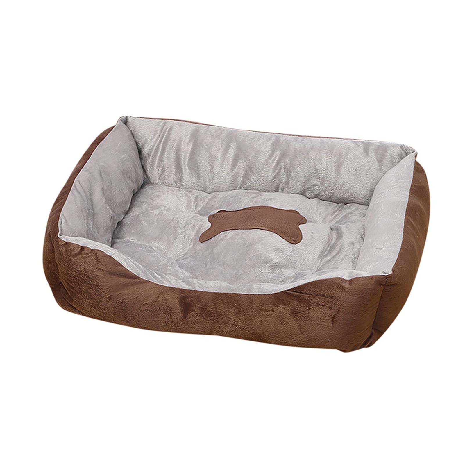 Dog Bed Calming Dog Bed Small Warehouse Clearance Square Cat Beds for Indoor Cats Washable Self Warming Cat Bed for Outside Faux Fur Ultra Soft Anti Anxiety Cat Bed Cat Cuddler Dog Bed