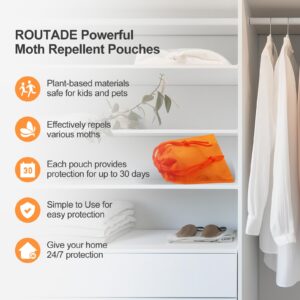 15 Pack Moth Repellent for Closets Made with Plant-Based Ingredients, Effective Moth Repellent for House to Get Rid of Moths from Closets, Drawers, Wardrobes, Storage Boxes, Insect Traps for Indoor