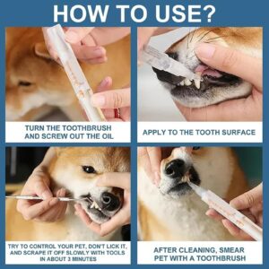 uojpt Doggocomfy Pet Toothbrush Pen, Doggo Comfy Toothbrush, Pet Toothbrush Pen, Toothbrush Pen for Dogs, Pet Teeth Cleaning, Pet Dog/Cat Teeth Cleaning Pen