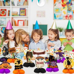 MEILINJIAN 9 Pack Halloween Table Centerpiece Halloween Decorations Honeycomb Centerpieces Halloween Birthday Party Decorations Supplies