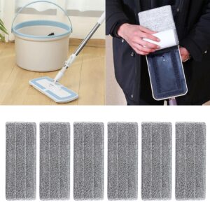 6pcs Efficient Microfiber Mop Cloth Replacement Double Slot Tool Suitable for Household Professional Use