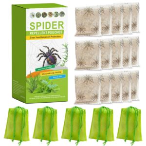 15 pack natural spider repellent indoor use made with plant-based ingredients, powerful spider repellent pouches for house garage to get rid of spiders outdoor indoor, easy to use, safe & non-toxic