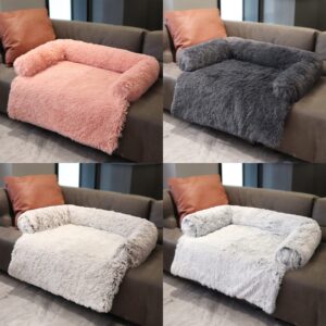 Dog Beds Calming Medium Dog Bed Prime of Day Deals Square Dog Accessories Plush Washable Self Warming Cat Mat Fluffy Ultra Soft Anti Dog Anxiety Dog Bed