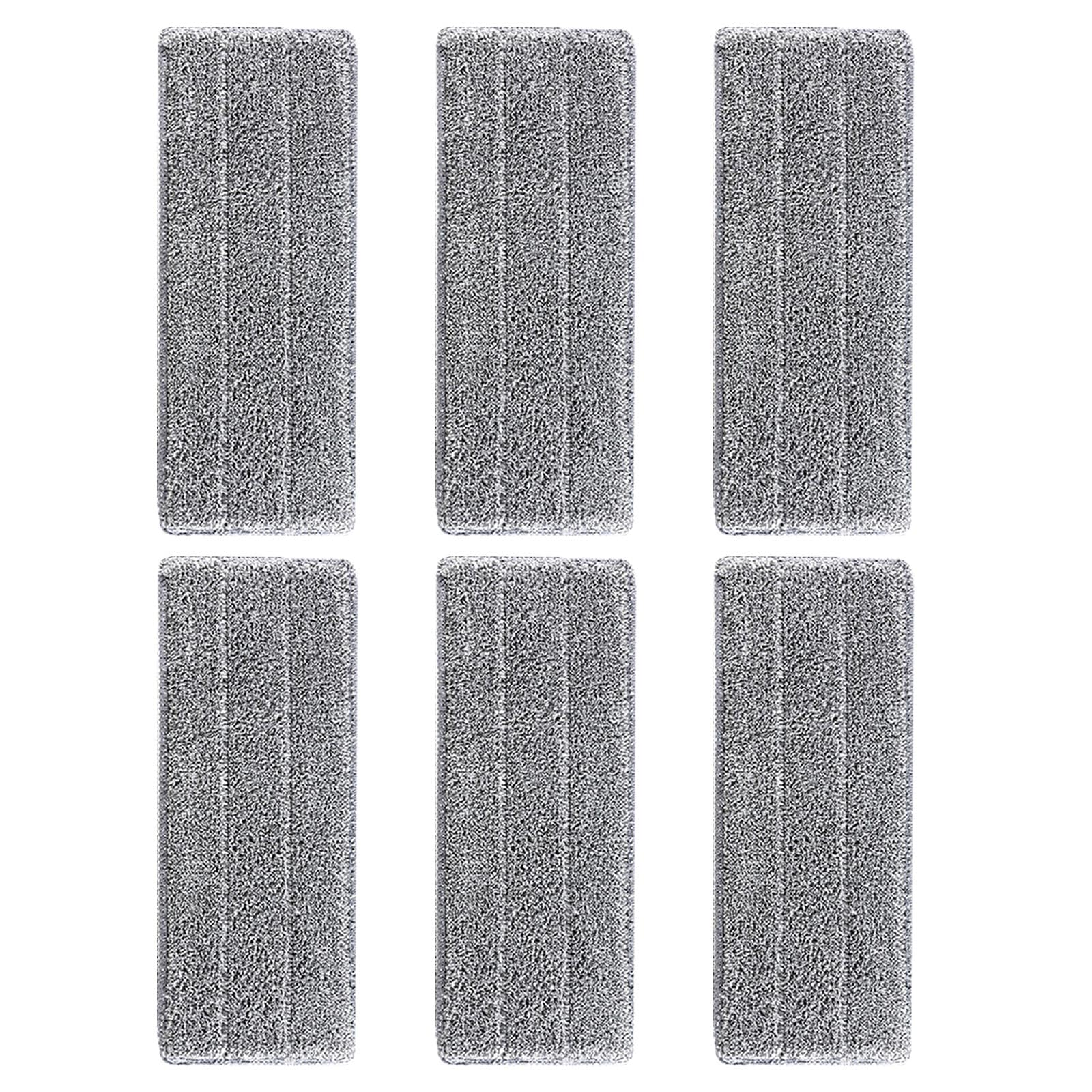 6pcs Efficient Microfiber Mop Cloth Replacement Double Slot Tool Suitable for Household Professional Use