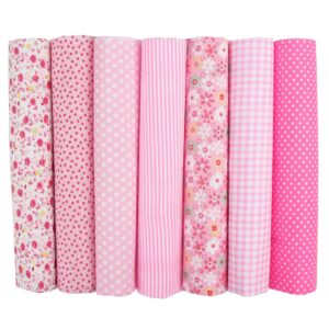 56 Pieces 9.8" x 9.8" Cotton Fabric Fat Quarters Fabric Bundles,Pre-Cut Floral Print Quilting Squares Fabric for DIY Sewing Scrapbooking Crafting Artcraft