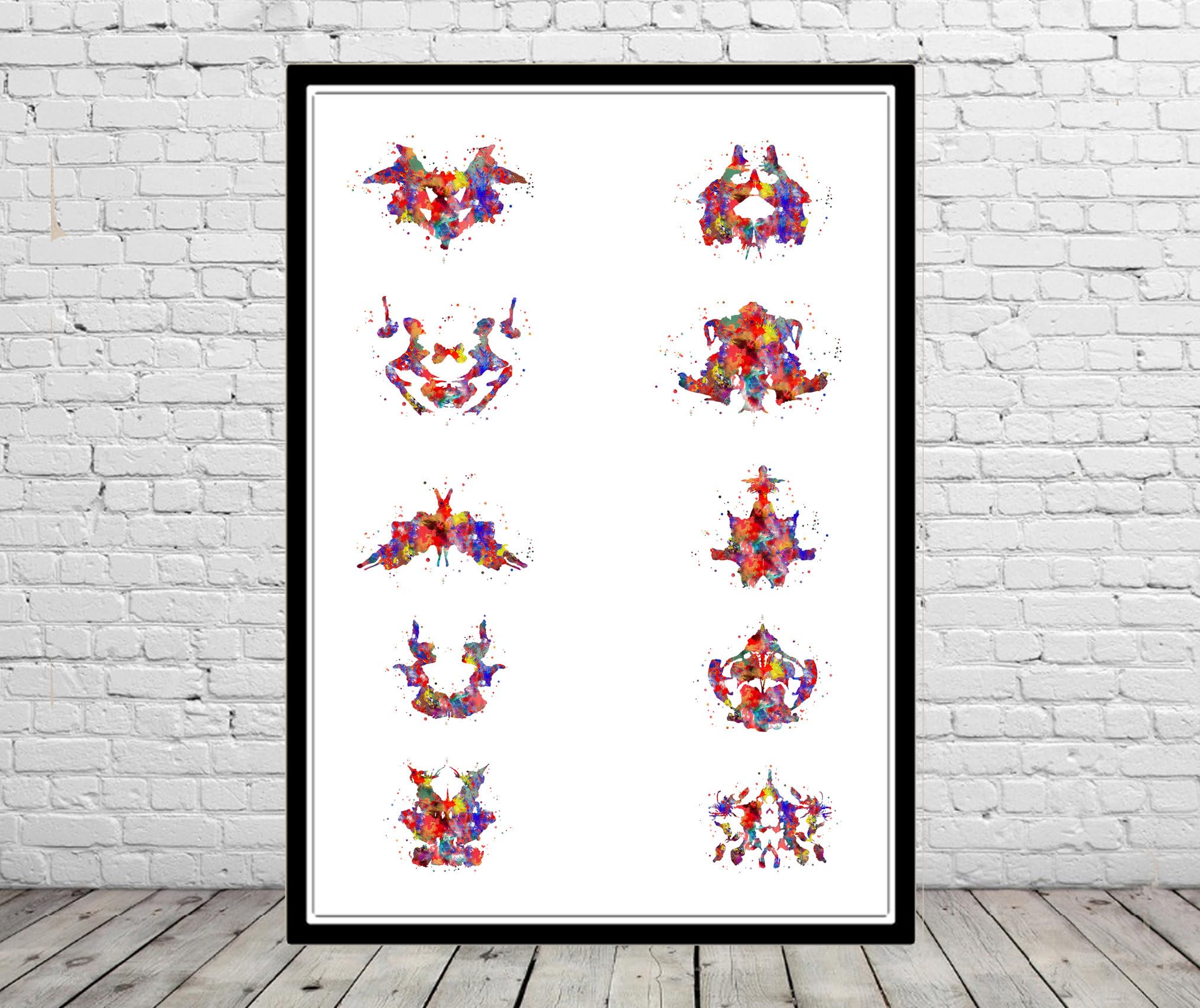 Poster Of Rorschach Collection inkblot tests Rorschach inkblot test psychological test Rorschach technique psychology diagnosis medical mental,236