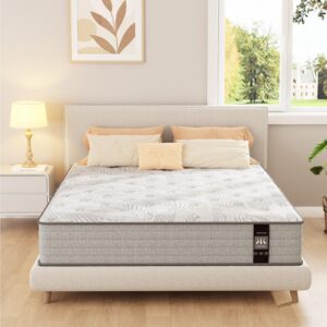 Yuewanshun Full Size Mattress, 12 Inch Hybrid Full Mattress in a Box, Gel Memory Foam and Pocket Spring for Pressure Relief, Medium Firm Feel, Motion Isolation 54"*75"*12"