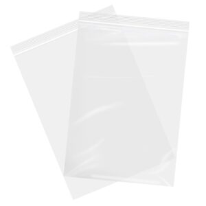 12x18 inches plastic zipper storage bags, clear reclosable storage bags 10pieces