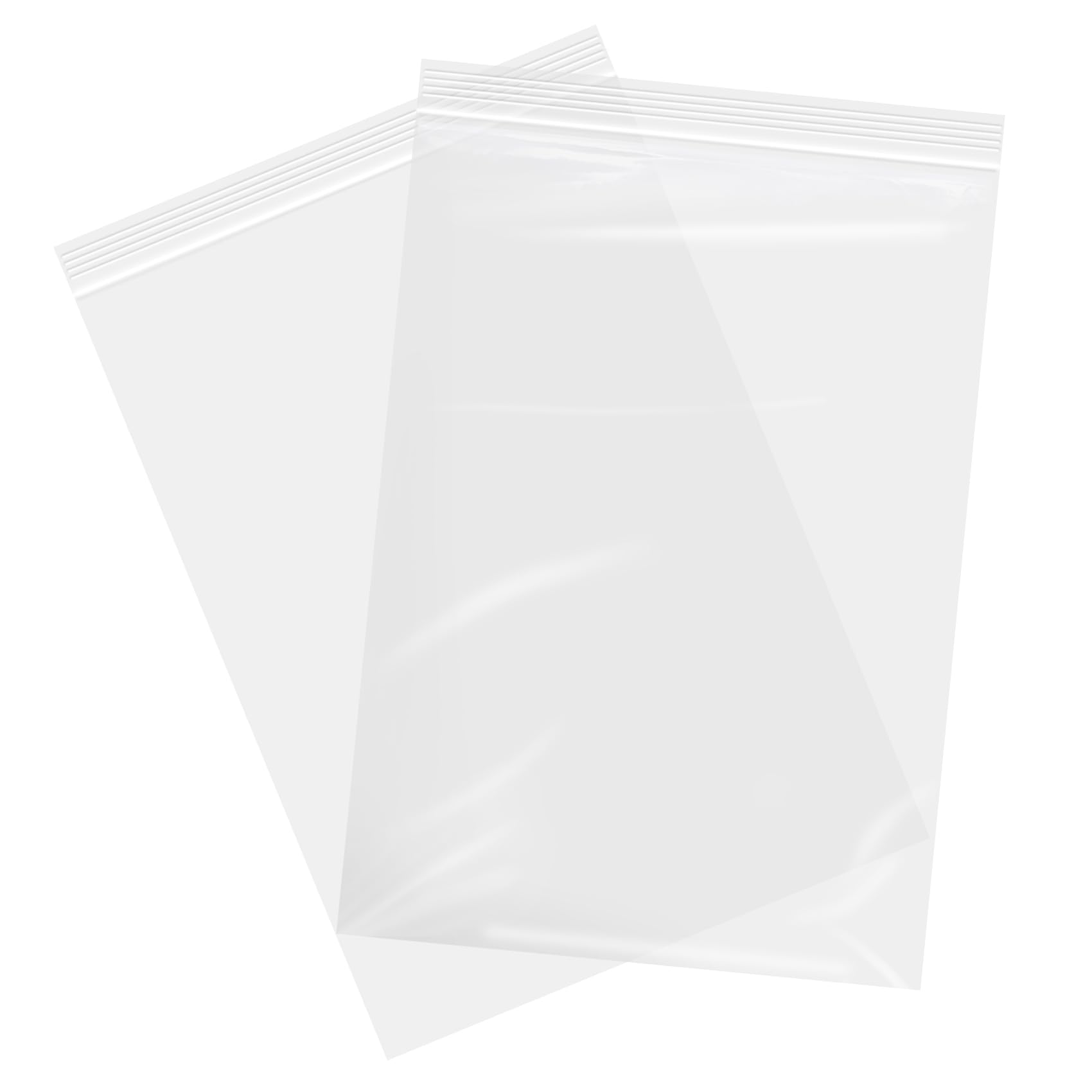 12x18 Inches Plastic Zipper Storage Bags, Clear Reclosable Storage Bags 10Pieces