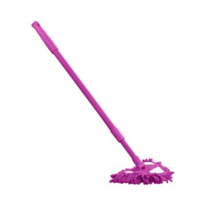 mini flat small head clean mop, household wall cleaning brush, 180 degree rotatable, suitable for cleaning floor bathtub toilet surface back mirror glass (purple)