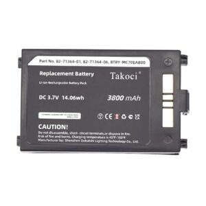 SCESMIA Replacement Battery for FR60900 FR66 FR68 MC70 MC7004 MC7090 MC7094 MC7095 MC75 MC7506 MC7596 MC7596-PZCSKQWA9WR MC7598 MC75A MC9097-K MC9097-S 3.7V/3800mA