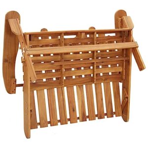 MINERWALL Adirondack Patio Bench 49.6" Solid Wood Acacia,Adirondack Patio Bench: All Weather Wooden Bench for Comfortable Outdoor Relaxation Patio Benches, Outdoor Furniture, Outdoor Benches