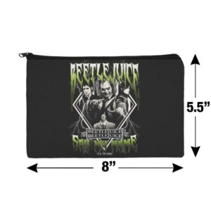 GRAPHICS & MORE Beetlejuice Group Band Pencil Pen Organizer Zipper Pouch Case