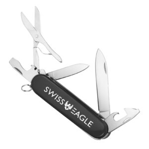 Swiss Eagle Classic Multi-Tool Pocket Army Knife - Packs 5 Tools In Your Pocket