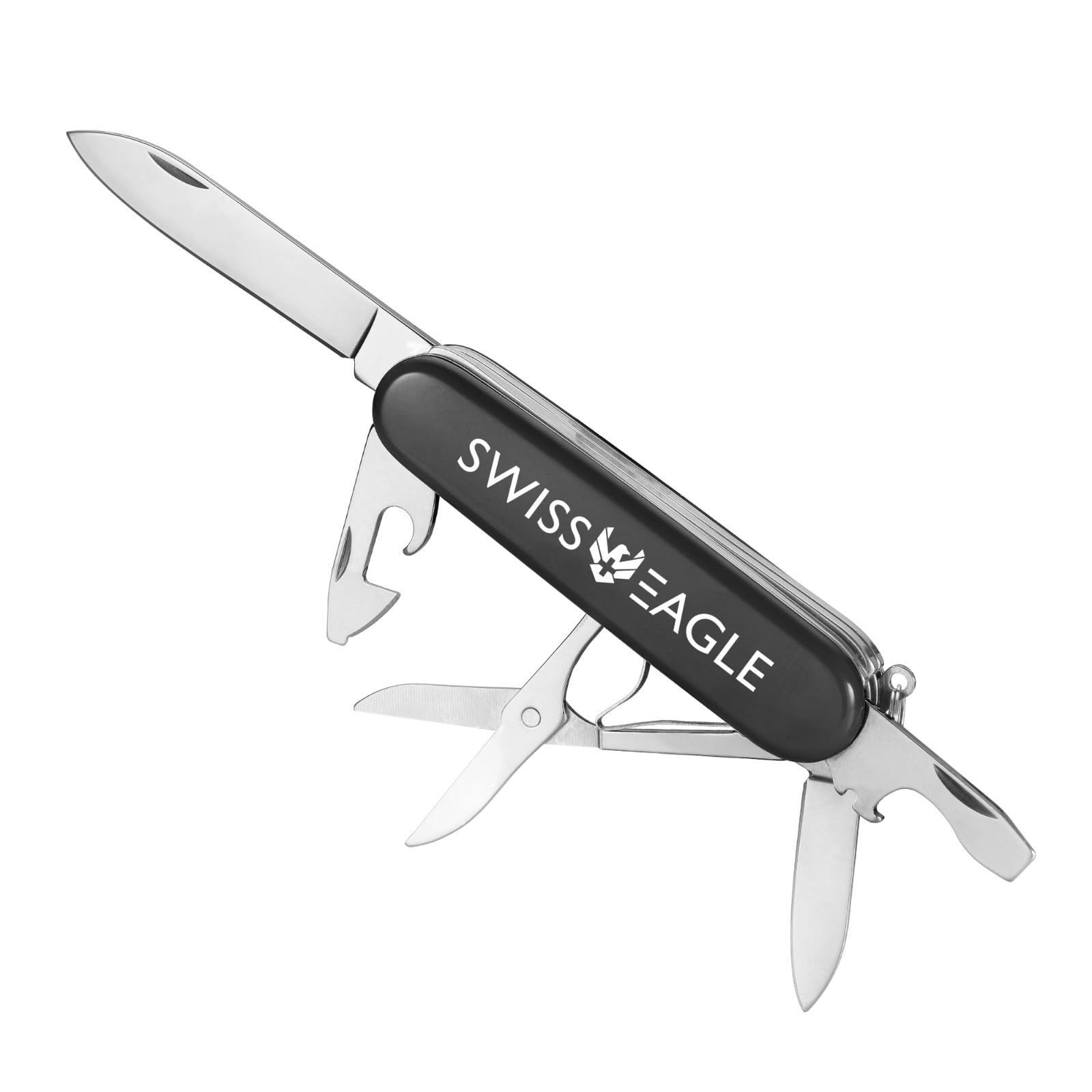 Swiss Eagle Classic Multi-Tool Pocket Army Knife - Packs 5 Tools In Your Pocket