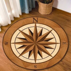 round compass rug, ethnic circle rug, mandala pattern round, round decor rug, non slip rug for living room bedroom, non-slip rug, floor area rug, home décor 01,housewarming gift, 3d carpet, ethnic.