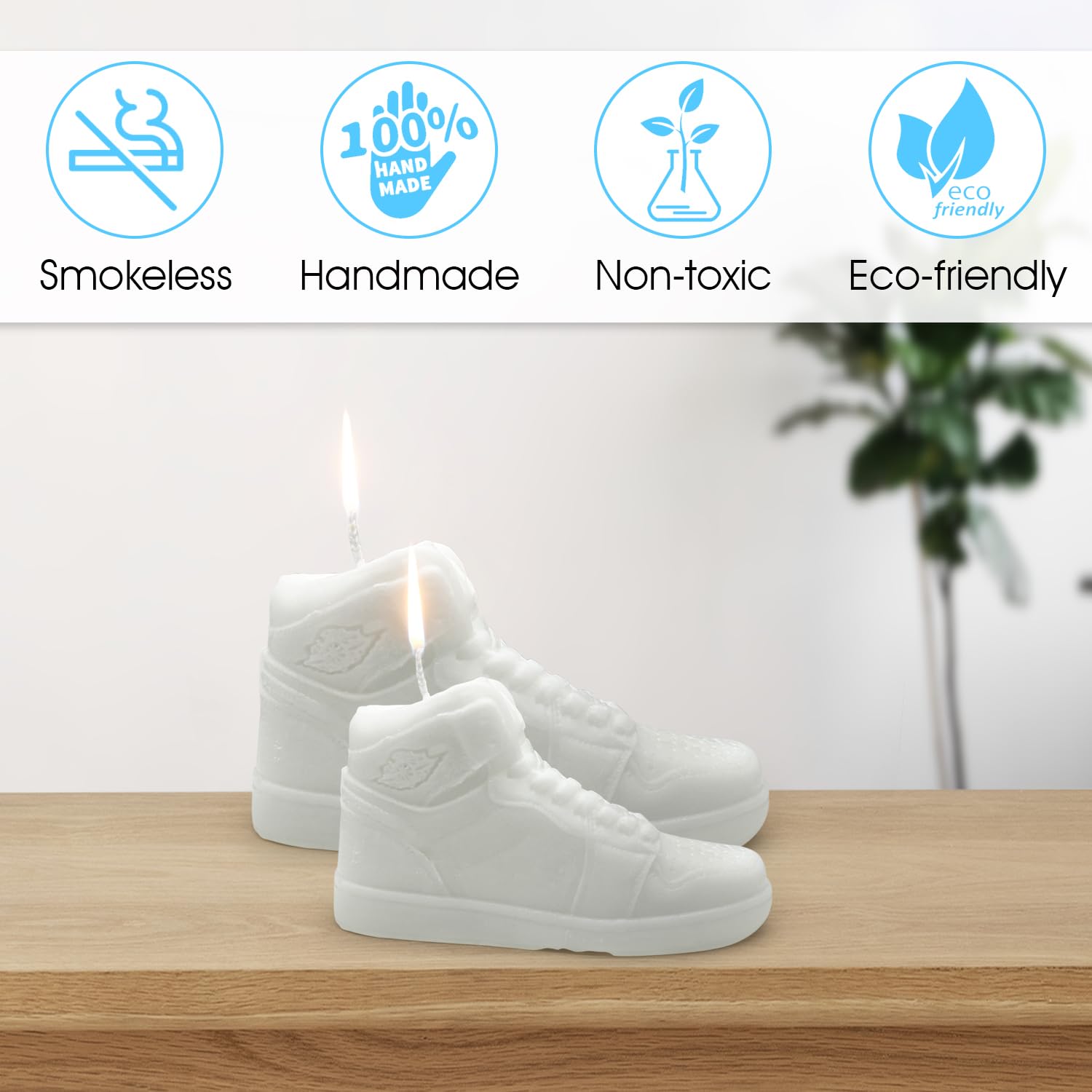 Sneaker Candle for Sneakerhead Room Decor - Shoe Candle Gifts for Sneaker Heads - Birthday Cake Topper - Sneakerhead Gifts - Sneaker Head Room Decorations and Sneaker Head Gift (Small)