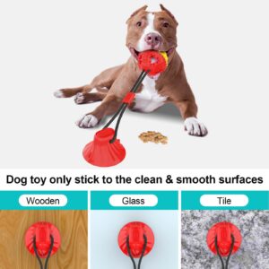 Coolplay Interactive Dog Toys Enrichement Suction Cup Tug of War, Chew for Aggressive Chewers Rope Ball, Mentally Stimulating for Small Medium Dogs