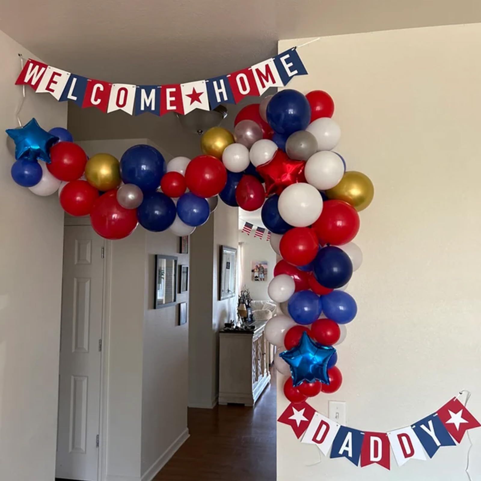 Red Blue Black Balloons, 12Inch Matte Red Black and Royal Blue Metallic Silver Latex Balloon for Boys Hero Party Kids Spider Theme Birthday Baby Shower Graduation Party Decorations