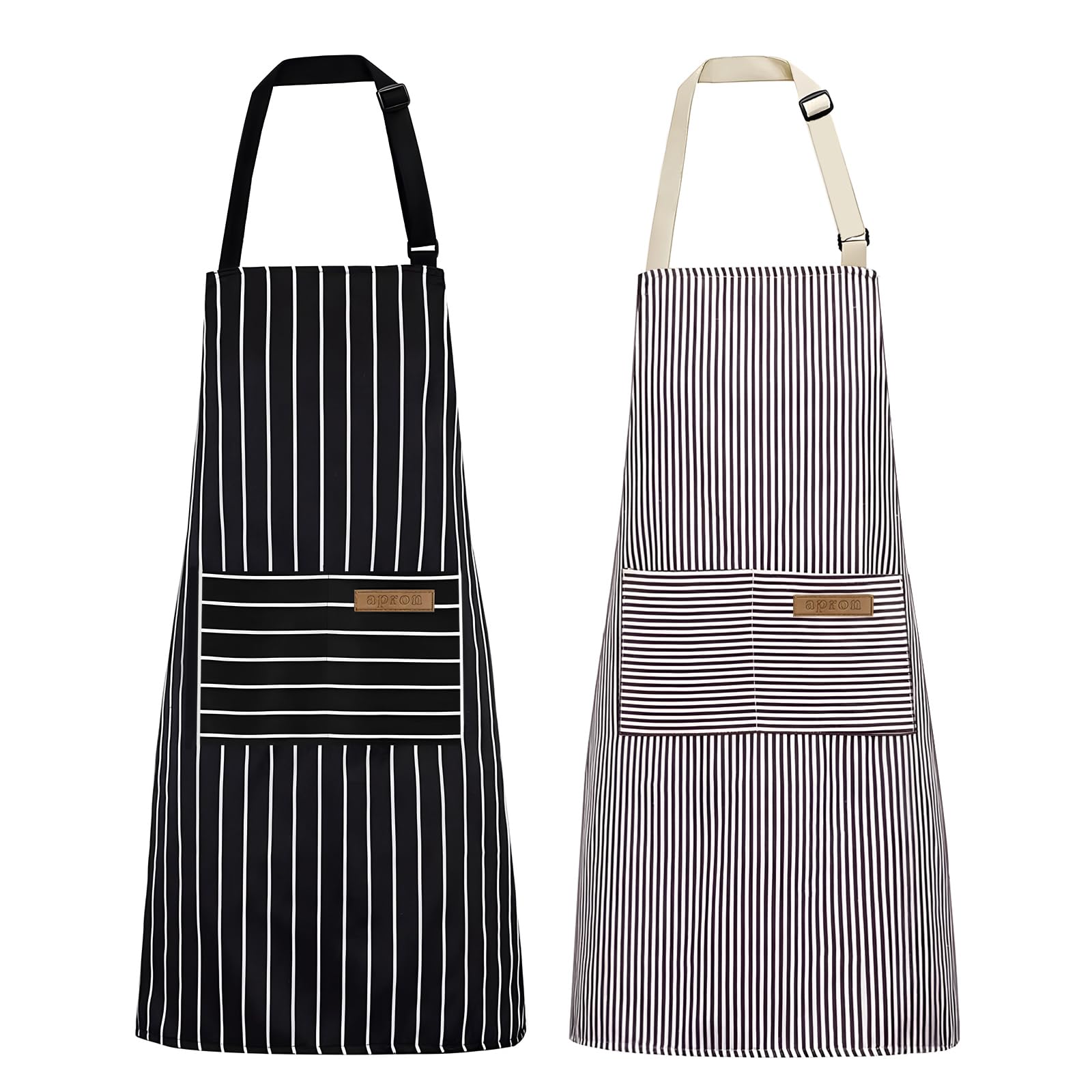 PAGWS 2 Pack Apron, Aprons for women with pockets, Cooking aprons for women, Kitchen aprons, Aprons for cooking