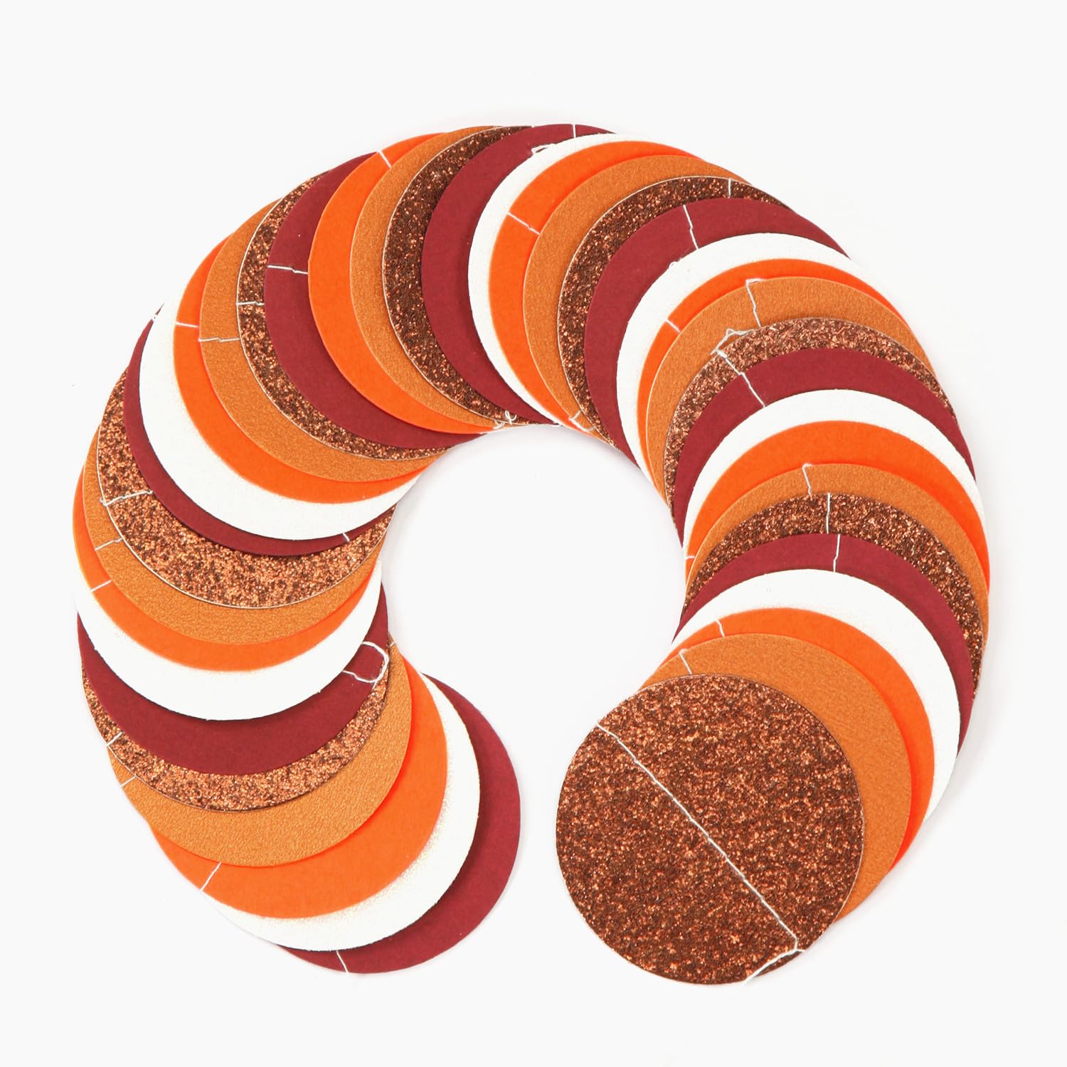 Boho Burgundy Brown-Orange Party-Decorations Streamers - 52Ft Birthday Baby Shower Hanging Paper Garland Banner,Fall Autumn Thanksgiving Harvest Rustic Wedding Bridal Classroom Supplies Decor Hugtmr