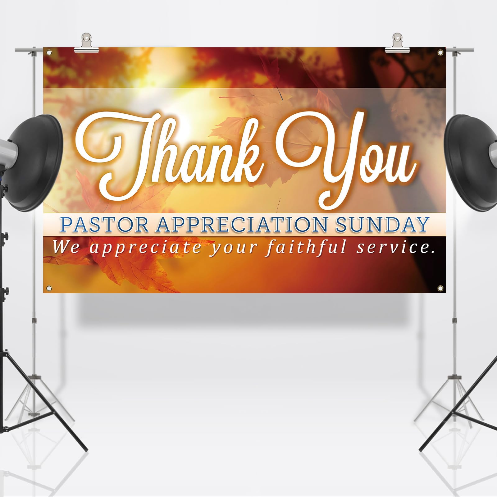 Nepnuser Thank You Pastor Photo Booth Backdrop Pastor Appreciation Month Sunday Decoration Church Farmhouse Wall Decor-5.9×3.6ft