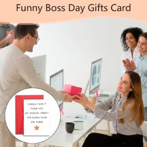 Boss Gifts for Women Men Thank You Gifts for Boss Coworker Gifts for Him Her Farewell Going Away Goodbye Card for Boss Coworker Leader Supervisor Mentor Employee Boss Appreciation Day Birthday Card