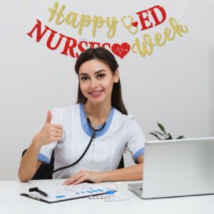 Happy ED Nurses Week Party Banner, Pre-strung Emergency Nurse Week Party Decor, Emergency Nurse Appreciation Week Party Decorations