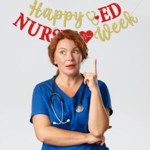 Happy ED Nurses Week Party Banner, Pre-strung Emergency Nurse Week Party Decor, Emergency Nurse Appreciation Week Party Decorations