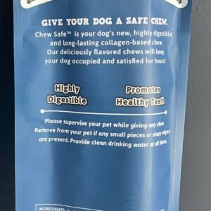 Chew Safe Premium Rolls Dog Chew Treats | Beef | 2-Pack | Two 10" Rolls Per Pack | Rawhide Alternative | Long Lasting, High Protein, Highly Digestible for Small Dogs, for Healthy Teeth