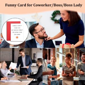 Boss Gifts for Women Men Thank You Gifts for Boss Coworker Gifts for Him Her Farewell Going Away Goodbye Card for Boss Coworker Leader Supervisor Mentor Employee Boss Appreciation Day Birthday Card