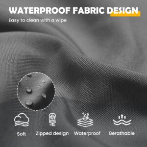 UDPATIO Outdoor Cushions for Patio Furniture, 4'' Replacement Cushions for Outdoor Furniture, Water-Resistant Patio Furniture Sectional Cushions for Sofa Couch Bench, Grey