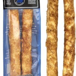 Chew Safe Premium Rolls Dog Chew Treats | Beef | 2-Pack | Two 10" Rolls Per Pack | Rawhide Alternative | Long Lasting, High Protein, Highly Digestible for Small Dogs, for Healthy Teeth