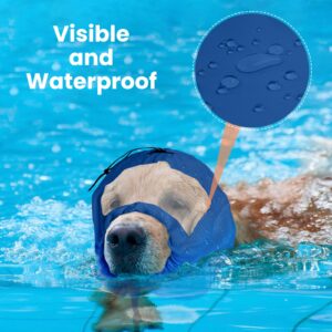 Nanaki Adjustable Shower Caps for Dogs Ears Dog Ear Covers for Bath, Shower Cap Reusable Waterproof Ear Covers for Dogs, Dog Ear Protection for Bath Dog Bath Ear Protection Bathing Grooming Swimming