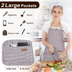 PAGWS 2 Pack Apron, Aprons for women with pockets, Cooking aprons for women, Kitchen aprons, Aprons for cooking